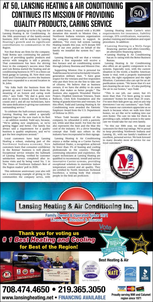 HVAC Contractor, HVAC Company & Furnace Company Lansing, IL